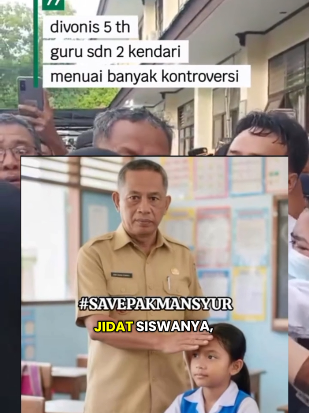 seorang guru sdn 2 kendari, divonis 5 tahun penjara!! #guru #kendari #muriddanguru #viral #fyp 