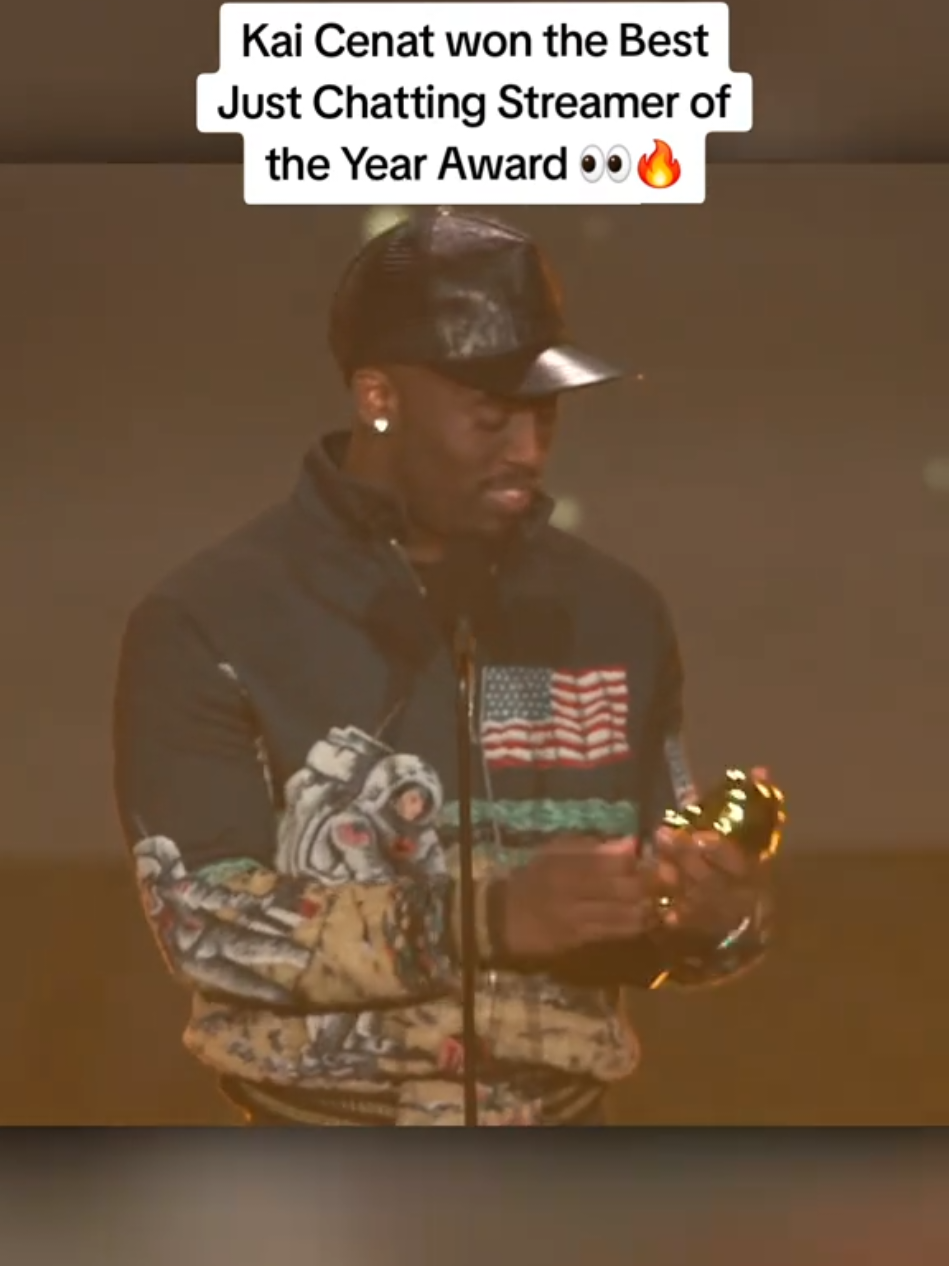 Kai Cenat won the Best Just Chatting Streamer of the Year Award 👀🔥 #kaicenat #streamerawards 