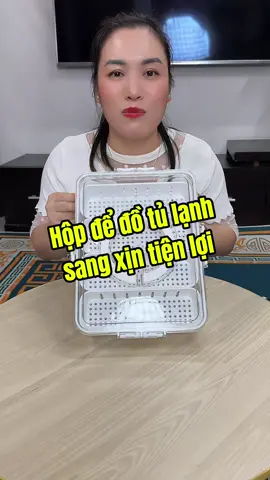 Hộp để đồ tủ lạnh sang xịn tiện lợi #huemenhacua #giadung #giadungnhabep #hopthucpham #hopthucphamtulanh 