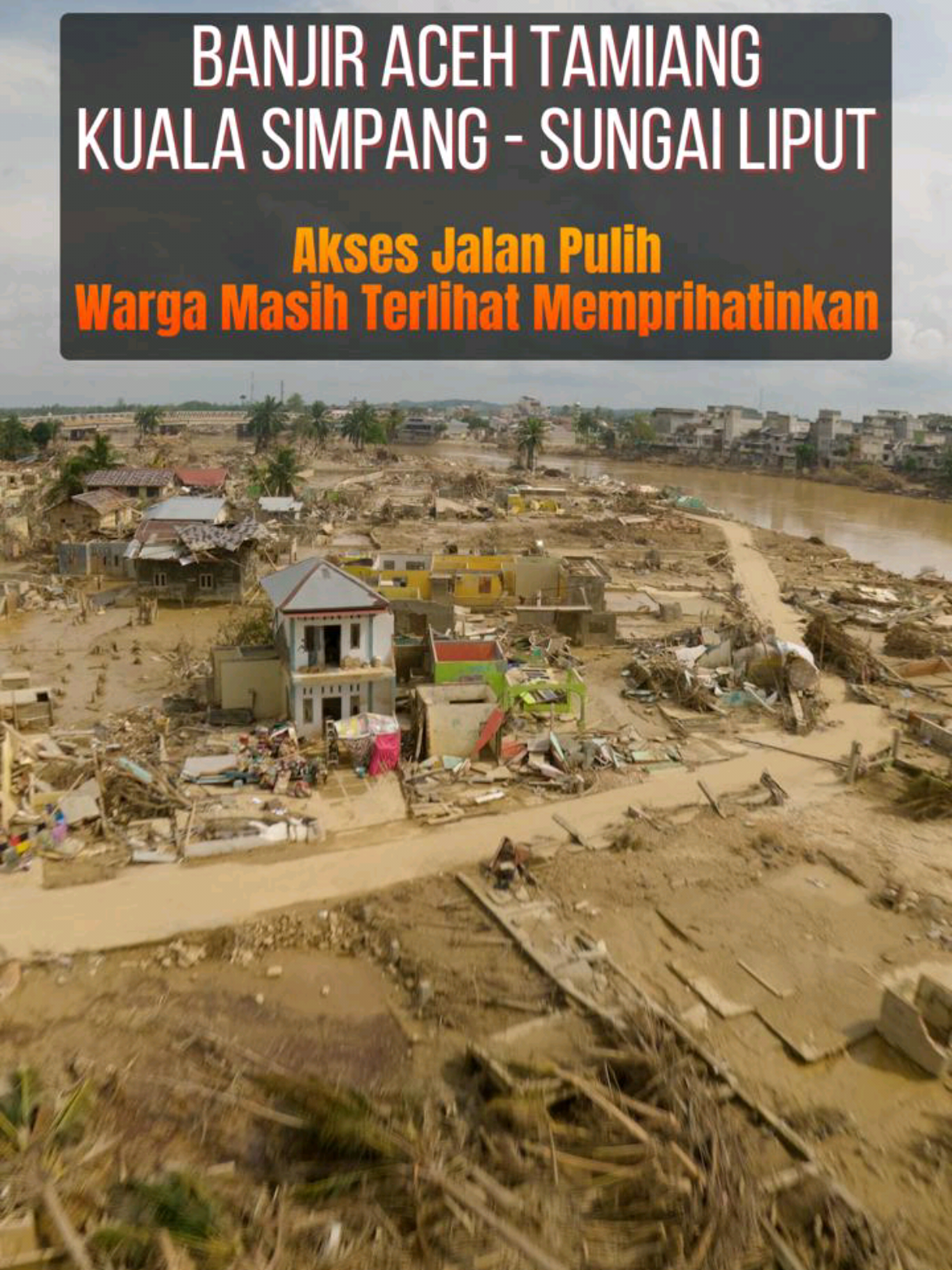 Kuala Simpang, 6 Desember 2025 - Pemantauan udara menggunakan drone FPV dari Jembatan Kuala Simpang menuju Sungai Liput memperlihatkan kondisi banjir yang masih menyisakan dampak besar bagi warga. Meski akses jalan utama kini sudah dapat dilalui, genangan masih terlihat di beberapa titik dan situasi di permukiman menunjukkan betapa beratnya kondisi masyarakat setempat. Dalam cuplikan penerbangan sejauh 6 kilometer itu, tampak sejumlah rumah penduduk mengalami kerusakan, sementara bangunan di pinggiran sungai banyak yang hilang terseret arus. Kondisi warga terlihat memprihatinkan, dengan sebagian masih membersihkan sisa lumpur dan menata kembali barang-barang yang tersisa. Rekaman lengkap situasi terkini diunggah di kanal YouTube “arisazumi” sebagai dokumentasi visual keadaan di Aceh Tamiang. Link full youtube di bio, sementara sedang proses upload, nanti jika sudah selesau upload saya post di story #acehtamiang #kualasimpang #banjir  Frame: Rajawali Fold 7 Stack: Flycolor X-Tower 2 VTX: DJI O3 GPS: @geprc_official  M10 DQ Receiver Radio Link: TBS Crossfire Diversity Battery: Li-ion Ahmad Supriyadi 9000 mAh 6S3P Transmitter: Tango 2 Pro Antena: GEPRC Momoda 2 Goggles: DJI Goggles Integra + ORT Helical 6 Turn Propeller: @gemfanhobby.global  7037 Mic: Hollyland Lark M1 ND Filter: K&F