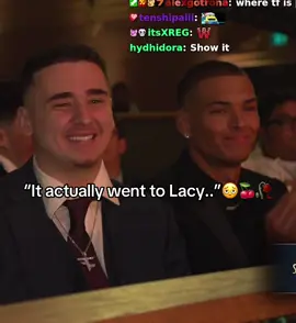 “It actually went to Lacy..”🫩🍒🥀 #fyp #lacy #qtcinderella #streamerawards 