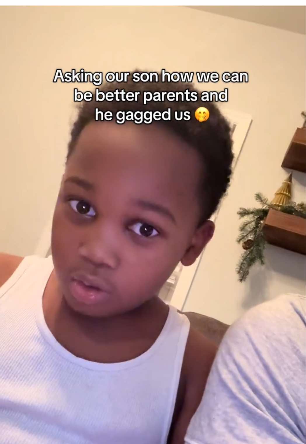 He was holding this one in the chamber 🤯🤭😂 We are nowhere near perfect and we always want to create a safe space and listen to our children and to heed. But baby, sometimes we be ready to square up cause who are you talking to 🤣 #MillennialParents #ConsciousParenting #7Habits #ThePerryPartyof4 @Dj Panda P 