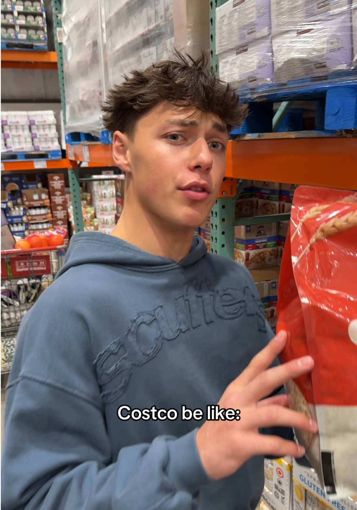 Who is buying a barrel of tomato sauce 😭                                          #relatable #costco #groceries #shoppin #funny 