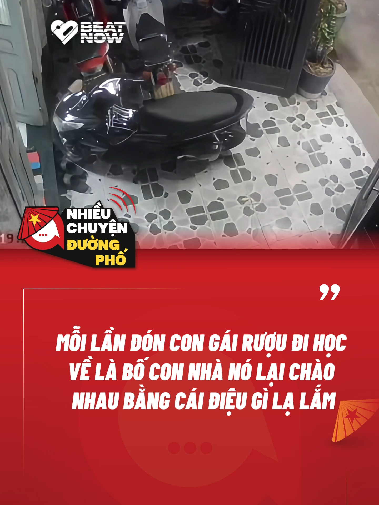 MỖI LẦN ĐÓN CON GÁI RƯỢU ĐI HỌC VỀ LÀ BỐ CON NHÀ NÓ LẠI CHÀO NHAU BẰNG CÁI ĐIỆU GÌ LẠ LẮM#nhieuchuyenduongpho #nhieuchuyen #ncdp