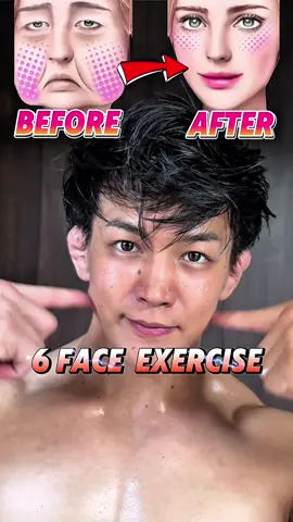 Stretch your face ❌6 face exercises⭕️ . . #exercise #training #fyp #homeworkout #faceexercise 
