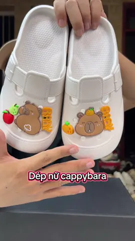 Chỉ mấy chục ngàn có ngay đôi dép cappybara siêu dễ thương luôn ạ #manhgiay #depsuc #depnu #sucnu 