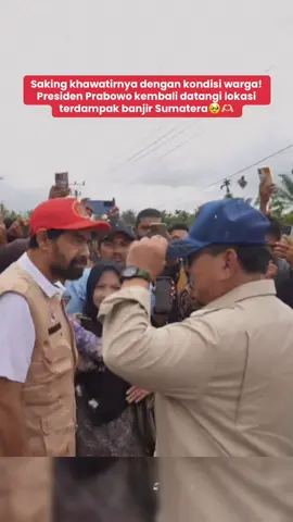 Khawatir dengan kondisi warga yang terdampak banjir Sumatera, Presiden Prabowo Subianto kembali datangi daerah yang dilanda banjir, Pak Prabowo berkunjung ke Aceh dan disambut langsung oleh Gubernur Aceh Muzakir Manaf (Mualem)👍🏻 #prabowo #banjir #aceh #banjiraceh #mualem 