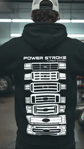 This Power Stroke hoodie is for the OG 🤘 #ford #fordtrucks #powerstroke #powerstrokediesel #diesel 