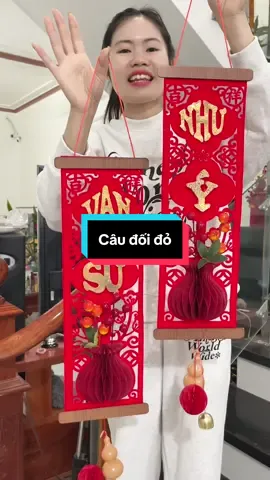 Câu đối đỏ treo trang trí Tết #buithituoi1197 #caudoitet #caudoitrangtritet 