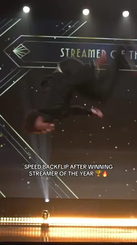 SPEED CELEBRATING IN STYLE 😎 (@QTCinderella, thestreamerawards/IG) #ishowspeed #streaming #speed #backflip #fyp 