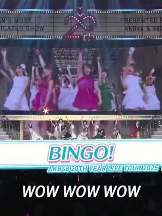 DAY 4 PARTYが始まるツアー BINGO  #AKBは青春ですin武道館 #akb48_20thyear #AKB48