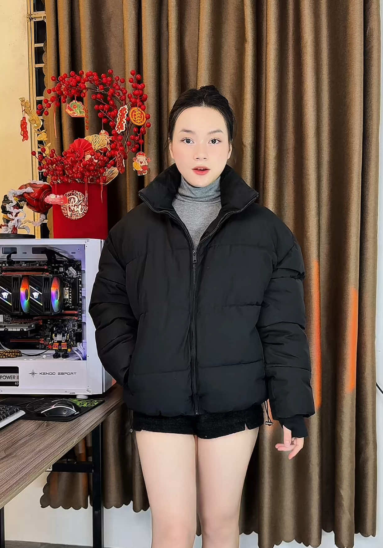 Áo Khoác Phao Cao Cấp dáng boxy  GODMOTHER #dinhhoangshop #aophaobeo #thoitrangnam #tiktokviral #xuhuong 