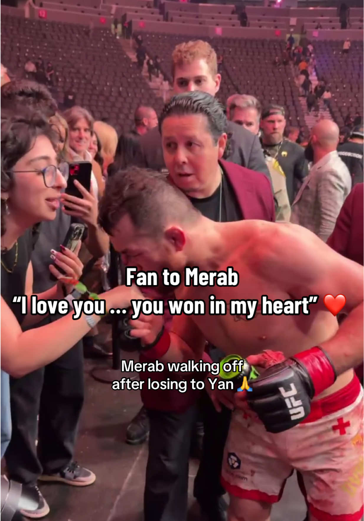 Merab left it all in the octagon 💔 #ufc323 #merab #mma #ufcfans 