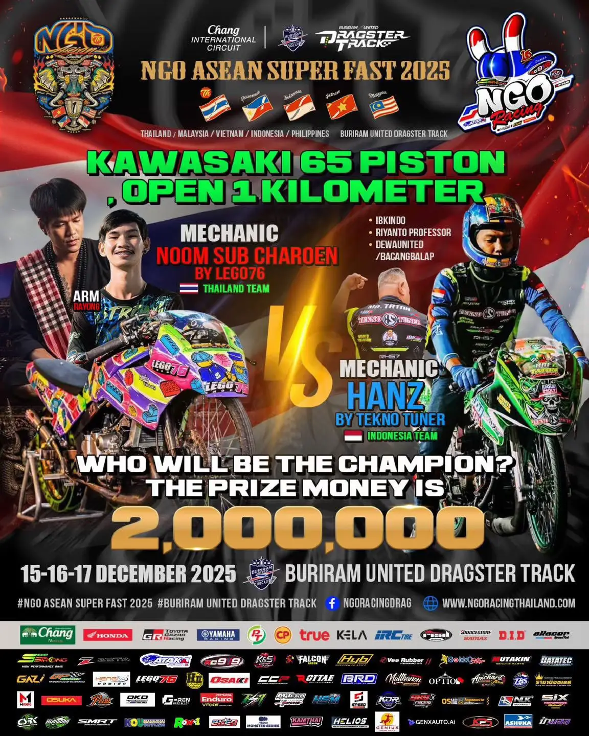 TEKNO TUNER HS VS LEGO  Regulasi 65 open 💸: 2 juta baht 🇲🇨🇲🇨🇲🇨🇲🇨🇲🇨🔥🔥🔥🔥🔥🔥🔥 #teknotunerhs #teknotuner #teknotunervsthailand 