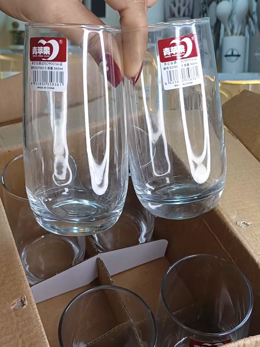 6PCS. DRINKING GLASS SET! 188 PESOS ONLY! #glassware #glass #delisogaglassware #baso #drinkingglass 