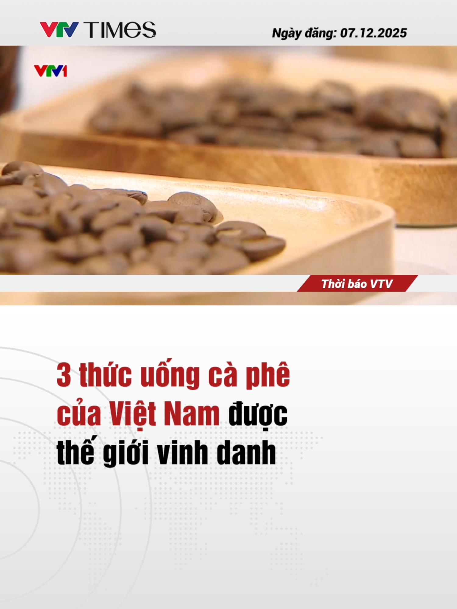 Việt Nam tiếp tục ghi dấu ấn mạnh mẽ trên bản đồ ẩm thực quốc tế, đặc biệt tại Đông Nam Á, khi ba thức uống từ cà phê được chuyên trang ẩm thực nổi tiếng Taste Atlas - vinh danh trong top 10 của danh sách 62 món đồ uống ngon nhất khu vực.