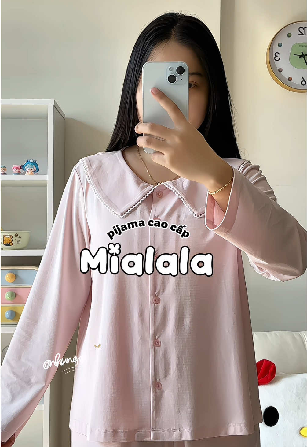 Bộ đồ ngủ nhà Mialala đúng xinh luôn 🌸🌼🎉#dobo #mialala #pijama #xuhuong #fyp 