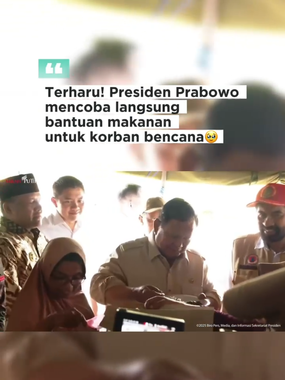 Selalu tulus pak🥺 #Prabowo #sumatera #Aceh 