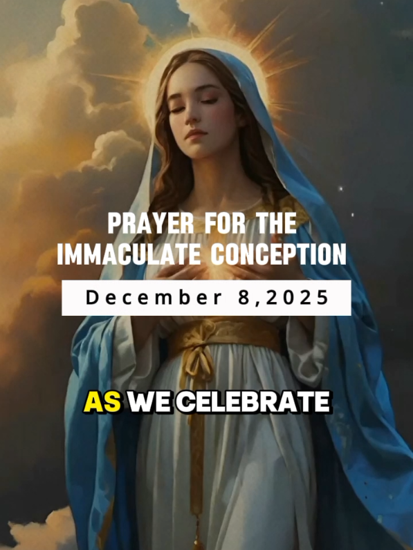 Immaculate Conception Prayer #immaculateconception  #prayer #december8 #capcut  #fyp 