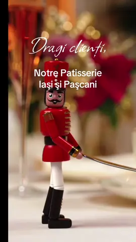 Anul acesta, pe masa de Crăciun/Revelion pot ajunge: ❇️ Platou cu prăjituri asortate: Albă ca Zăpada, Egiptean, foi cu nucă de cocos, foi cu nucă și smântână, Medovik, biluțe cu nucă şi ciocolată, tarte cu vanilie(platourile au aproximativ 1.1-1.2 kg) – 130 Ron/kg ❤️Platou cu prăjituri din candy bar( platourile au aprox 1.1 kg)-150 Ron/kg. ✅ Cozonac cu nucă și rahat (de casă, aprox. 1.2 kg) –85 lei/kg ❤️Cozonac glazurat cu ciocolată, cu umplutură de nucă și Nutella (aprox. 1.5 kg) – 95 lei/kg ❇️Cozonac glazurat  și umplutură de fistic( aprox.1.5 kg)-150 lei/kg ❤️Saleuri – 99lei/kg ✅ Sărățele cu brânză de burduf – 120lei/kg ❤️Cornulețe cu rahat– 110 lei/kg ✅ Cornete cu vanilie – 125 lei/kg ❤️Nuci – 125 lei/kg ✅ Piersici – 125 lei/kg ❤️Faguri cu ciocolată albă/cu lapte – 130 lei/kg ❇️Tortulețe( se pot comanda pâna pe 18 Decembrie) Comenzile speciale de sărbători se pot face telefonic sau direct în locații până pe 15 Decembrie 2025! ⚪️ 0726 765 855 - Pașcani ⚪️ 0730 670 606 - Iași #prajituridecasa #NotrePatisserie #BunatatiDeSarbatori #Iași #pascani 