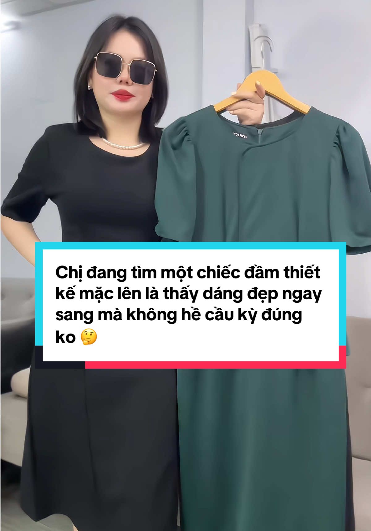 Chị đang tìm một chiếc đầm thiết kế mặc lên là thấy dáng đẹp ngay – sang mà không hề cầu kỳ phải không?#damtrungnien #damtangme #dambigsize 