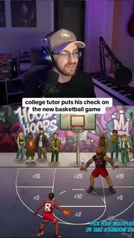 college tutor puts his check on the new basketball game #basketball #kickstreaming 