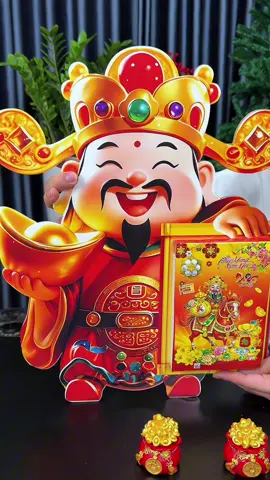 Lịch gỗ Thần Tài mang may mắn tài lộc