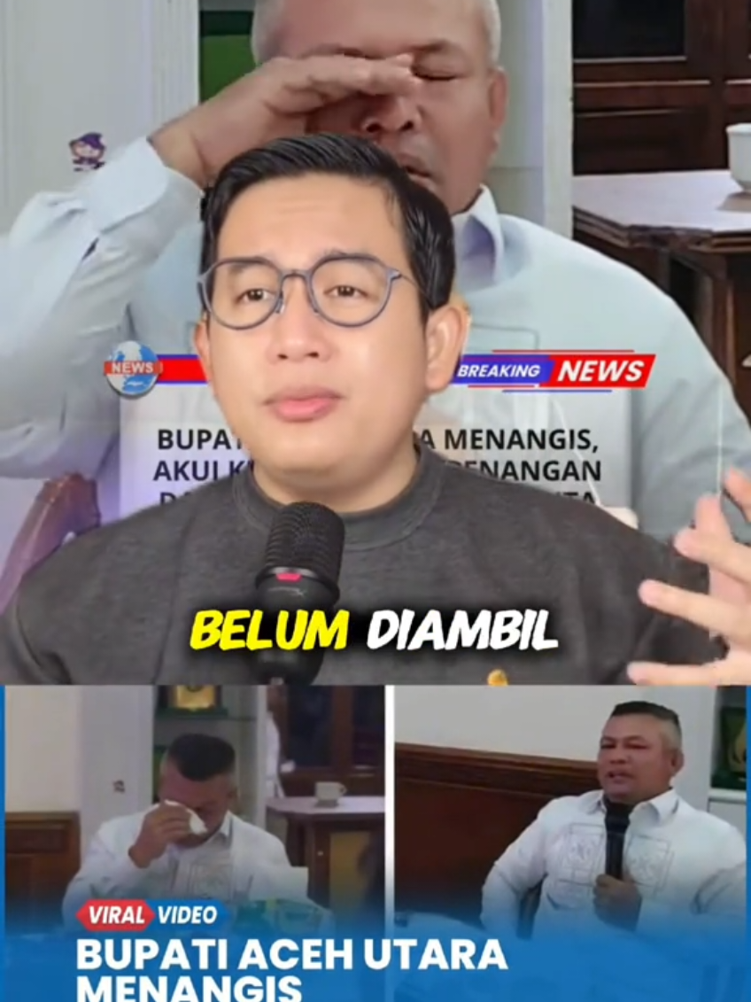 Bupati Aceh Utara menangis minta bantuan pusat karena rakyat kelaparan dan kewalahan.