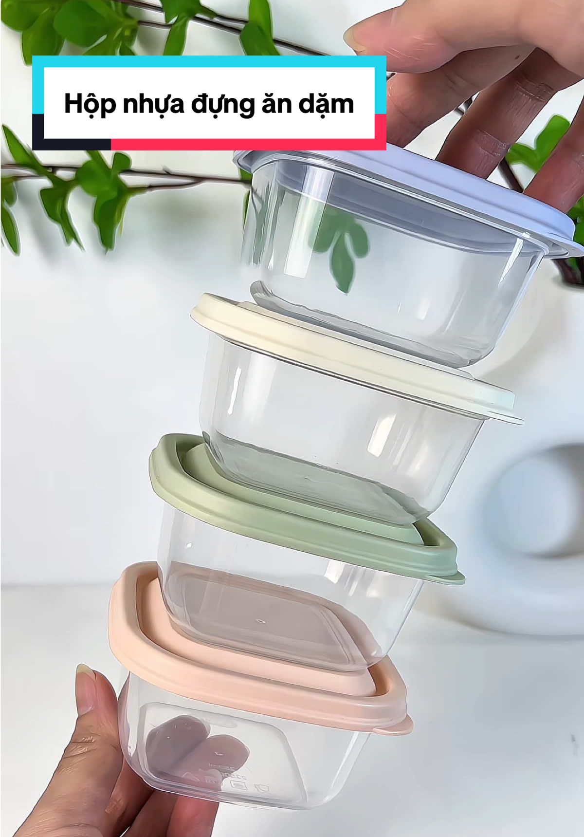 Hộp nhựa đựng ăn dặm, cháo cho con nhỏ gọn tiện lợi lắm nè các chị #inochi #inochivietnam #giadung #hopnhuadungthucpham #quynhmommyshin 