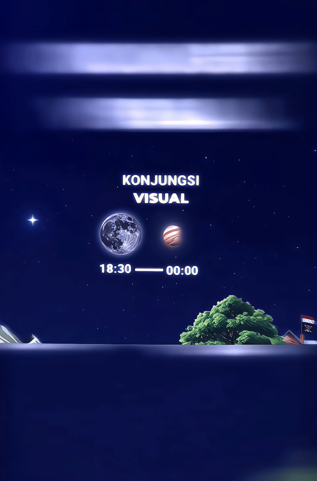 pantengin malam ini bulan bakal deket Jupiter 😋 PENJELASAN 👇🏻 🌙➡️🪐 Apa yang terjadi tanggal 7 Desember? Pada tanggal 7 Desember, Bulan memang tampak berada dekat dengan Jupiter di langit malam. Ini disebut konjungsi, yaitu momen ketika dua benda langit terlihat berdekatan dari sudut pandang kita di Bumi. 😮 Tapi… apakah Bulan bener-bener deket sama Jupiter Itu cuma ilusi dari perspektif kita aja. Padahal jaraknya: Bulan → Bumi: ± 384.000 km Jupiter → Bumi: ratusan juta km  Jadi sebenarnya mereka super jauh, cuma kelihatan nempel gara-gara posisinya sejajar dari sudut pandang kita. ✨ Kenapa momen ini menarik? Langit mudah banget buat lihat Jupiter (sangat terang). Bulan sabit atau hampir penuh bikin pemandangan tambah keren. 📍 Arah lihatnya? Biasanya di arah timur ke tenggara setelah senja—tapi tergantung waktunya, bisa bergeser ke atas atau barat saat malam #rennastronomi #astronomia #astronomi #luarangkasa 