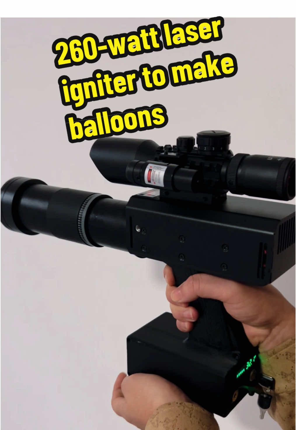 260-watt laser igniter to make balloons#TikTok #laserigniter #laser #Loot #DIY 