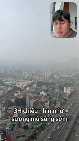 Hà Nội 3 giờ chiều mà nhìn như Sapa, đóng kín cửa bật máy lọc không khí liền mn ơi #schannel 
