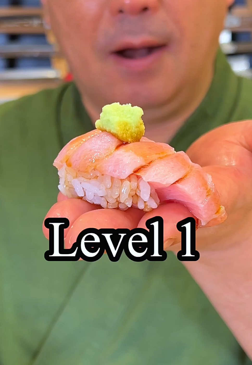 How Many Levels Can You Handle?  Wasabi Challenge🔥🍣 #sushi #wasabi 