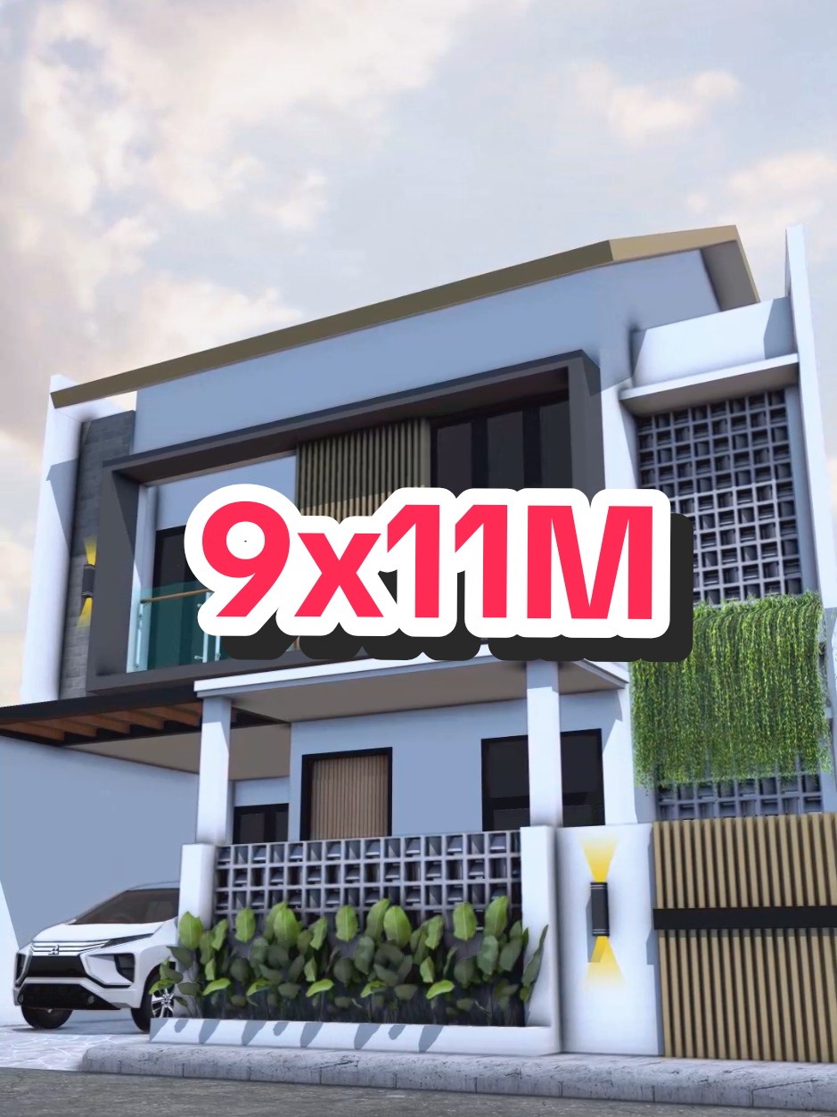 Desain rumah minimalis modern 2 lantai #desainrumah #rumahimpian #fasadrumah #rumahidaman #rumahminimalis 