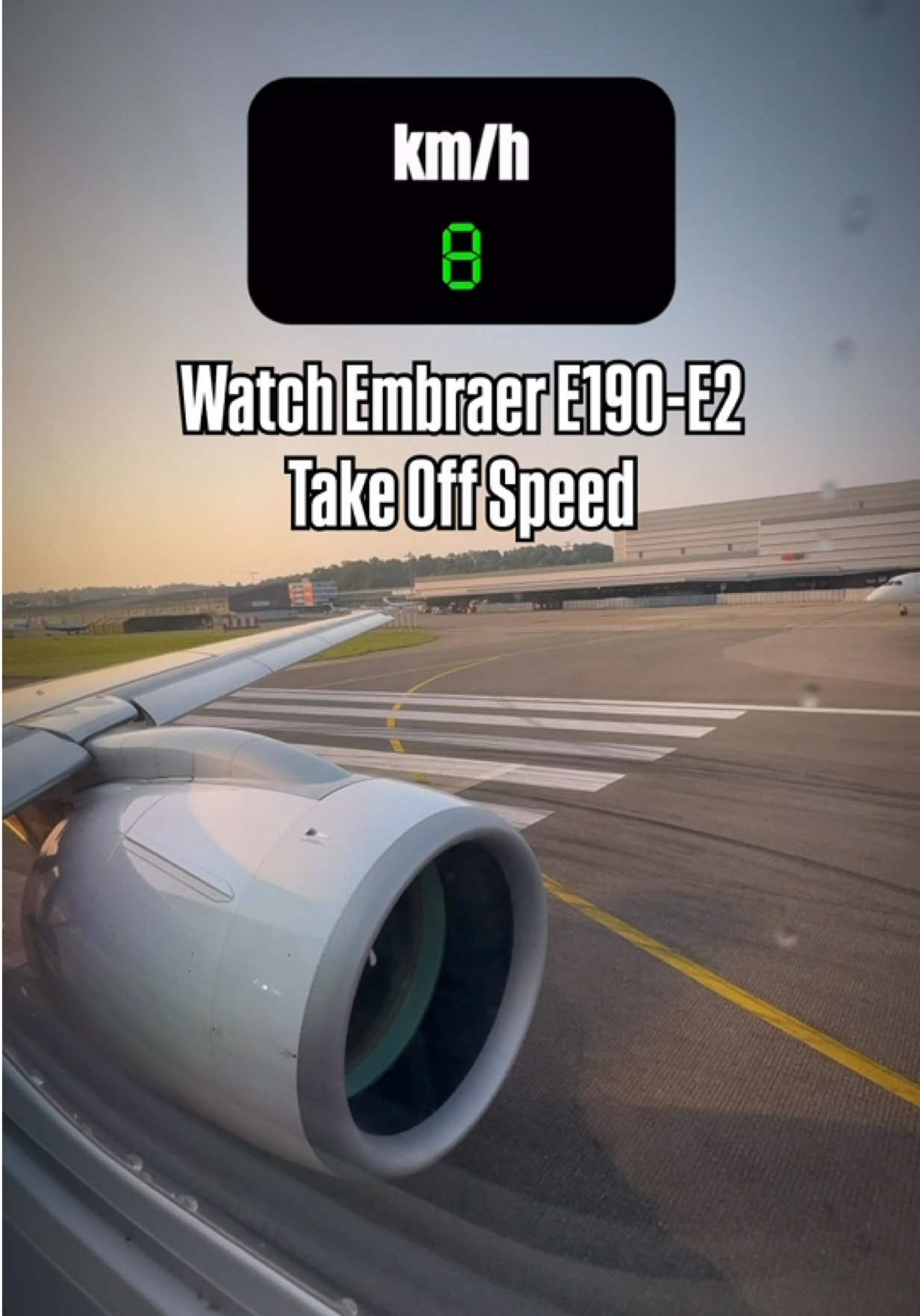 Watch Embraer E190-E2 Take Off Speed ✈️. . . #TakeoffSpeed #AviationDaily #EmbraerE190 👉🏻 Follow for more real aviation numbers and stories 