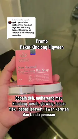 Membalas @mayanti terimakasih banyak testimoninya , emang bagus banget paket kinclong hiqween, solusi yang mau cerah, glowing , bebas flek , kerutan , dan lawan tanda penuaan #hiqween #creamflekhitam #creamglowing #whiteningcream #creampemutih 