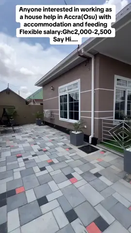 Apply as a house help with flexible salary of 2,000-2,500 monthly.Free accommodation & feeding also available but you can also be a normal live out worker with transport allowance daily #fyp #goviral #trending #fyppppppppppppppppppppppp #viral #trend 