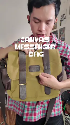Canvas Messenger Bag Unisex 