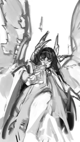 I just wanted to practice using csp LOL #arlecchino #columbina #arlebina #GenshinImpact #genshinimpactfanart 