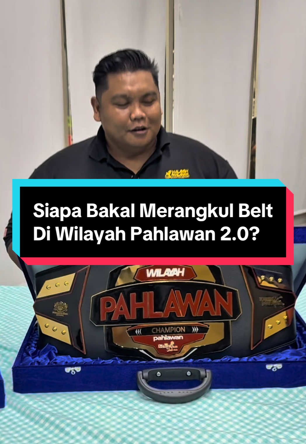 Belt pun dah di reveal, siapakah pemiliknya? @Pahlawan Championship  #wilayahpahlawaninternationalmuaythai #johanghazali #jojodansuperbon #thespiritofpahlawan 