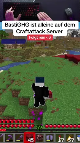 BastiGHG alleine auf Craftattack Server #fyp #twitch #deutsch #Minecraft #bastighg 