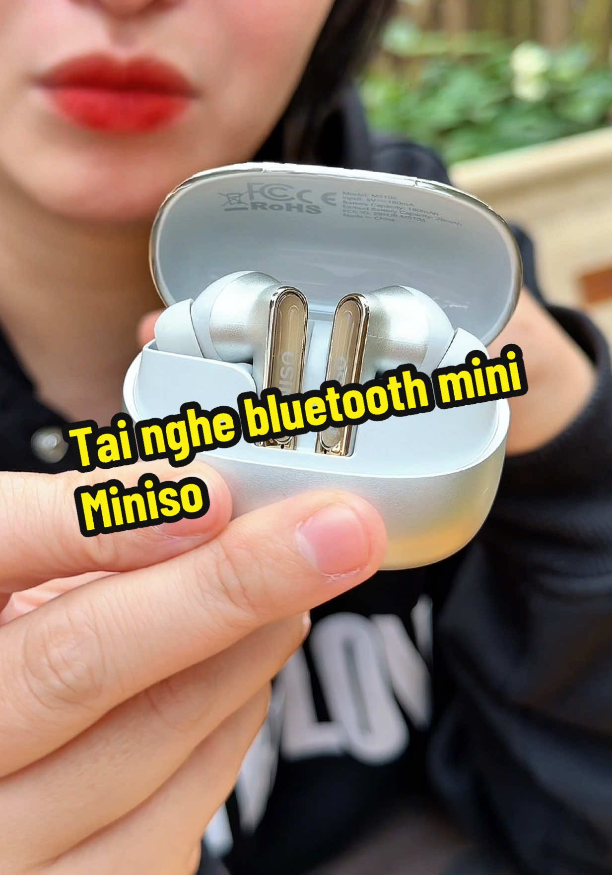 Tai nghe bluetooth mini Miniso #tainghe #tainghebluetooth #tainghekhongday #tainghemini #nabeodaily 
