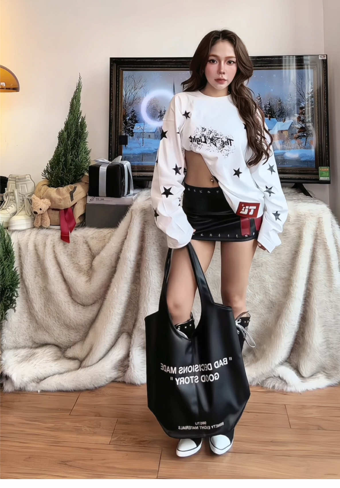 Lên thêm longsleeve @THE LIGHT.STU #outfitideas #phoidoxinh #streetwear #localbrand #longsleeve 