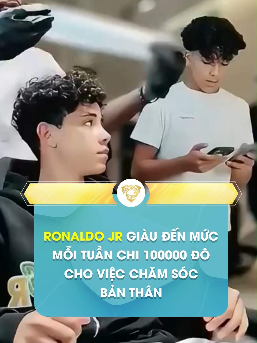Con trai Ronaldo có khác #bongda