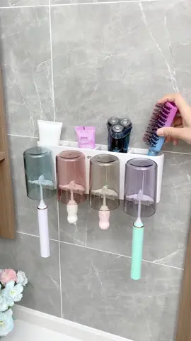 Bộ nhả kem đánh răng treo tường tiện lợi #dogiadung #cuahangtienloi247 #giadunggiare #xh #dodungtienich #nhakemdanhrang 