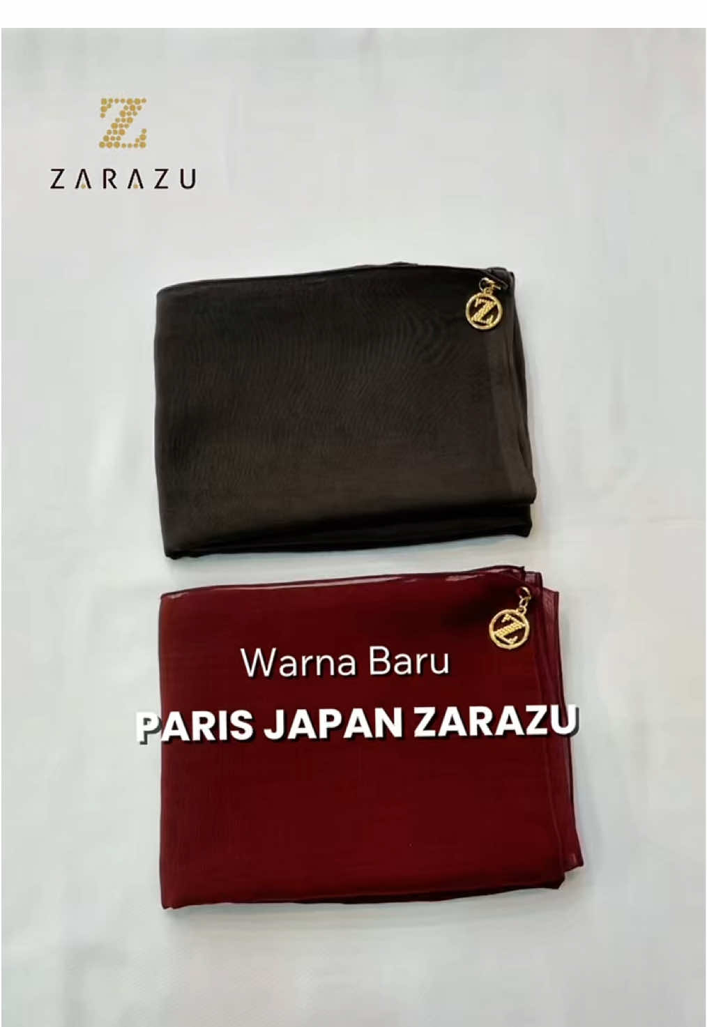 Warna baru paris jepang ZARAZU #parisjapan#zarazu#hijabparisjapanpremium#hijabsegiempat#ukuran115x115cm
