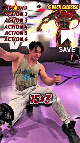 💪💉❌6 Back Exercises⭕️ . . #backworkout #exercise #training #fyp #gymworkout 