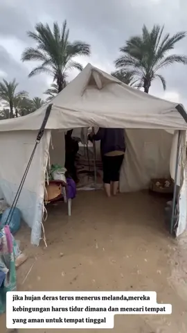 situasi wilayah Gaza yang masih terdampak cuaca dingin dan hujan deras.. #palestine #gaza #foryou #allcountries#freepalestine 