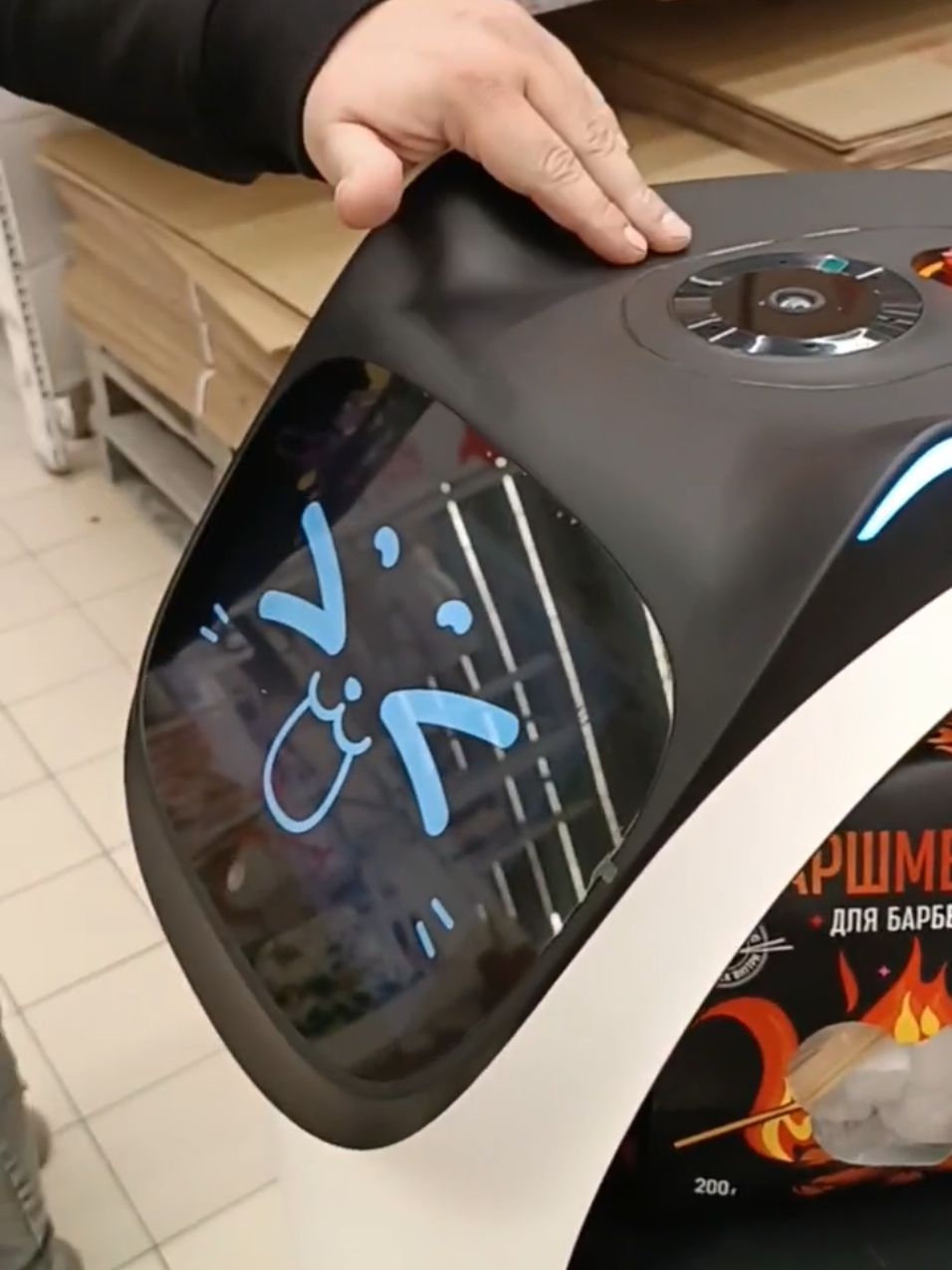 Мяу, не трогайте мои ушки, мяу, погладьте меня по голове UwU Чтсто случайно нашли керфуса в Ашане #furry #uwu #cat #robot #ii #kerfus #фурри #кошка #кошкадевочка #ашан #магазин 