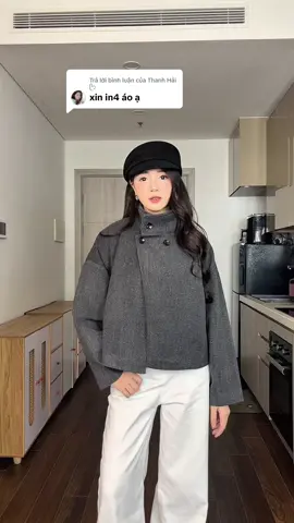 Trả lời @Thanh Hải ᥫ᭡ Áo khoác dạ dáng ngắn xinh iu #tet2026 #tetmacgi #outfitideas #winterfashion #outfitinspo 